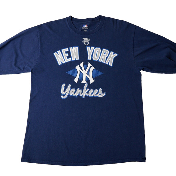 VF Imagewear New York Yankees T-Shirt Mens L Navy MLB Baseball Fan Graphic Retro - Picture 1 of 12